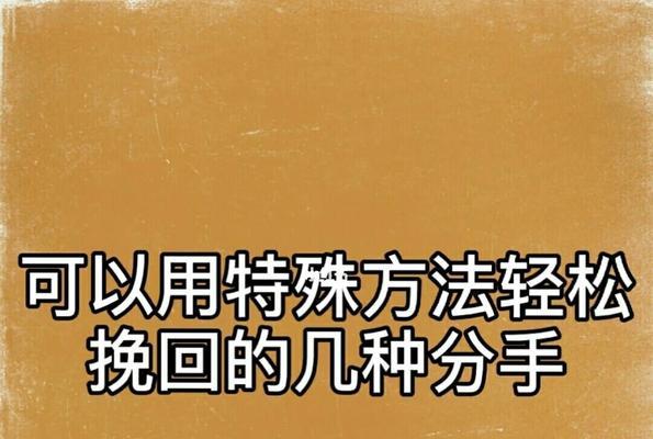 分手挽回攻略（以爱之名）